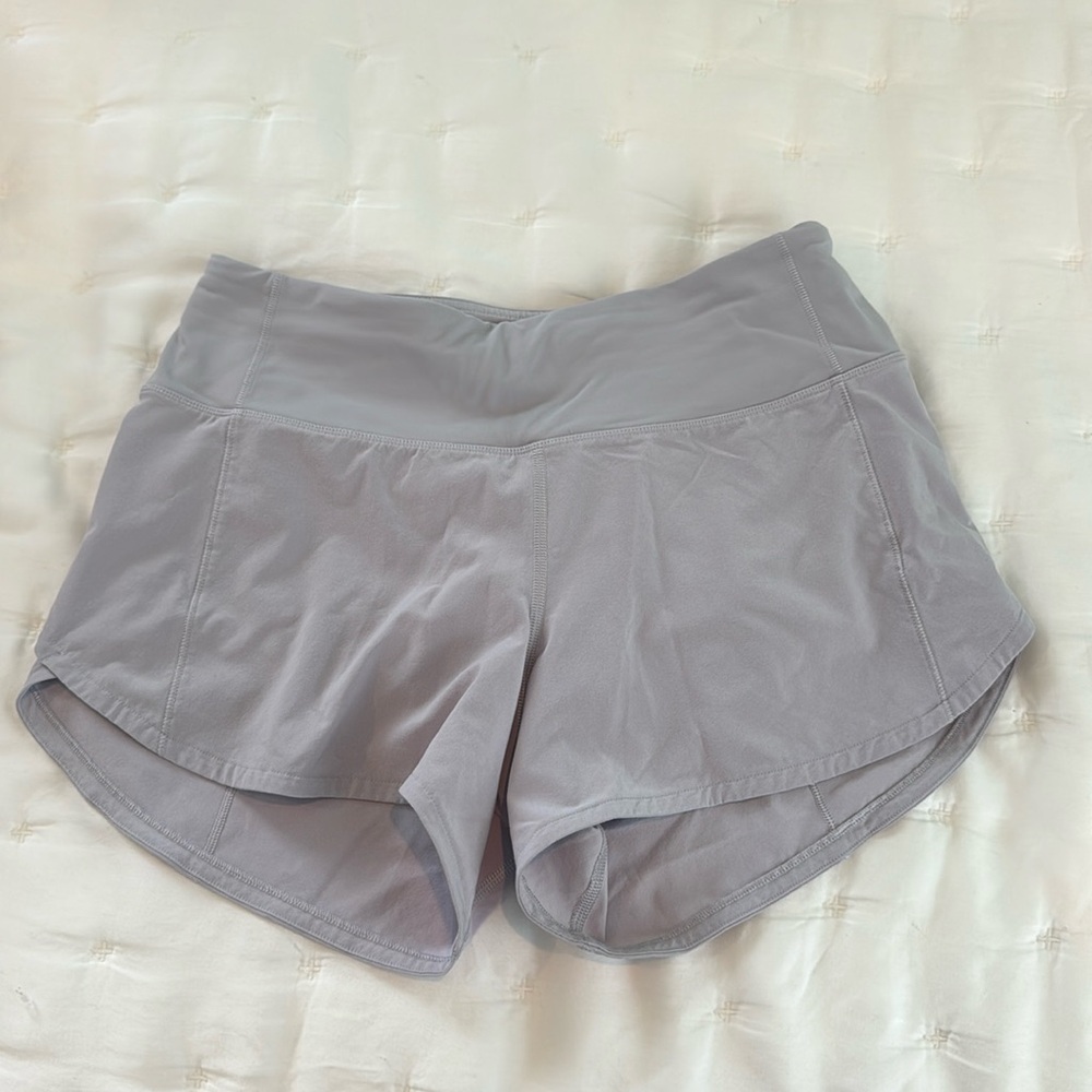 lululemon athletica Light Gray Active Shorts